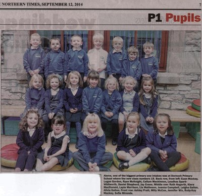 Dornoch Primary School P1 - Sept 2014