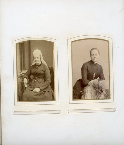 Elderly and young lady