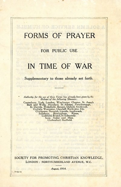 Forms of Prayer for Public Use in Time of War