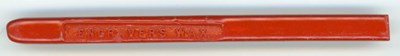 An unused stick of red engravers wax