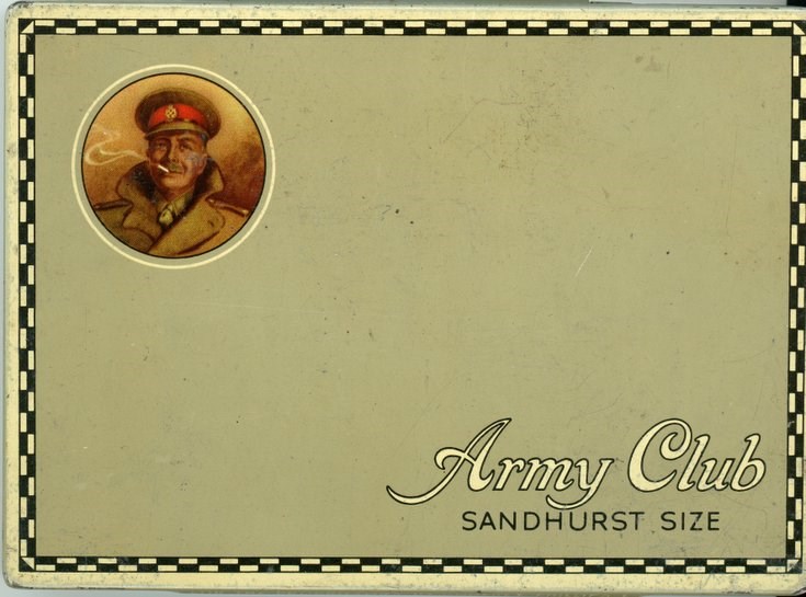 Army Club Sandhurst Size cigarette tin