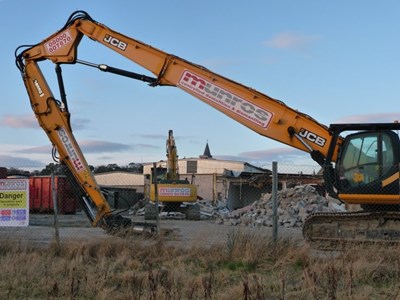 Demolition of Abatttoir Site in progress