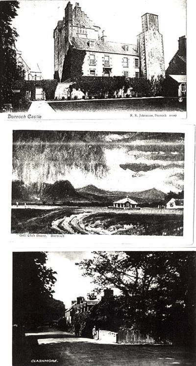 set of postcards of Dornoch