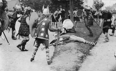 Battle re-enactment Dornoch Pageant 1928