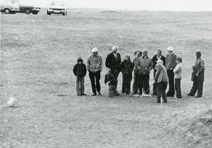 Chipping balls into a bucket