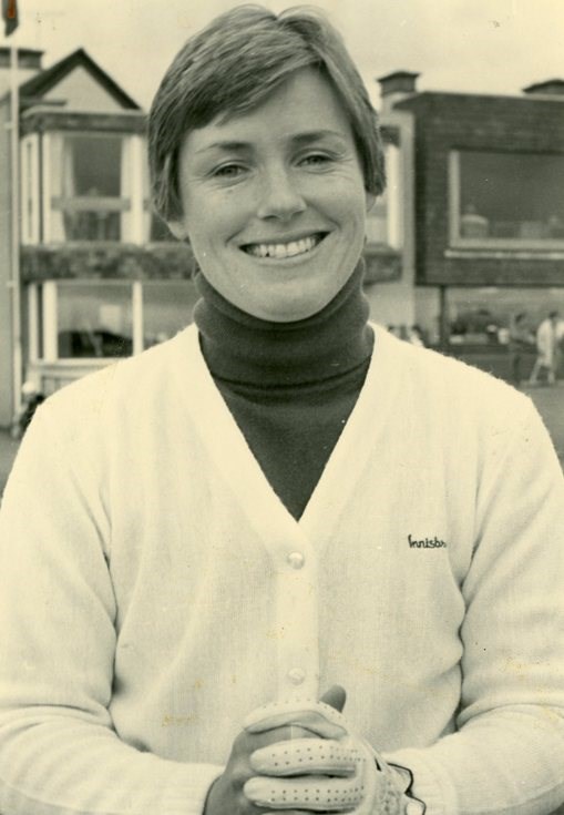 Gillian Stewart outside the clubhouse