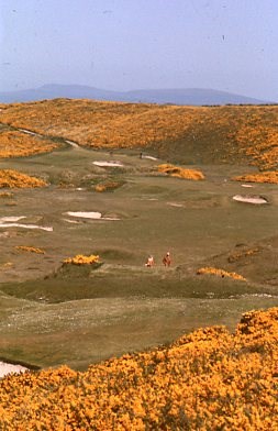 Spectacular views of dunes in sunshine