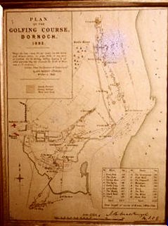 Plan of the 'Golfing Course Dornoch 1898'
