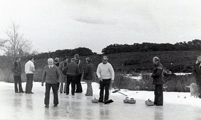 Good attendance for Curling on Loch-an-Treel