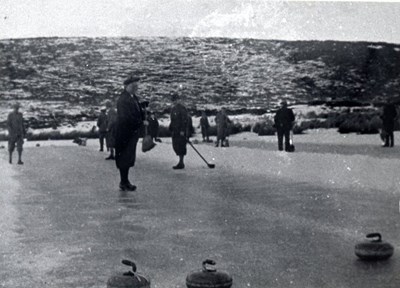Curling on Loch-an-Treel c 1927