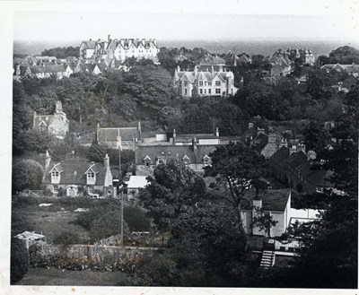 Elevated view of Dornoch from the Burghfield Hotel
