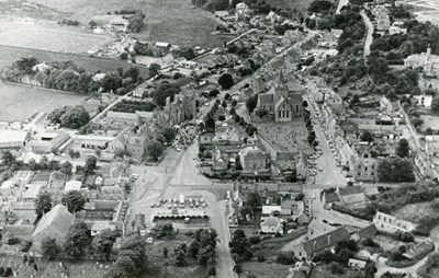 Centre of Dornoch from the air