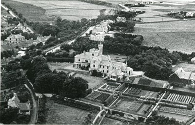 Aerial view of the Burghfield Hotel