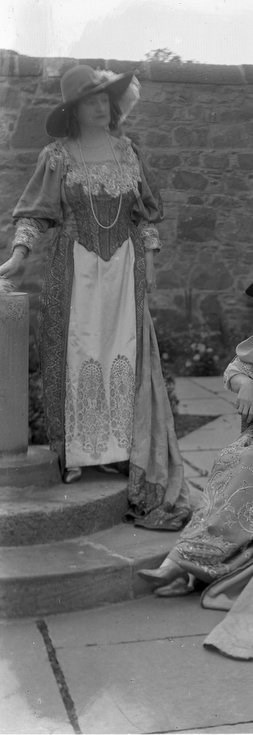 1928 Pageant Costume lady in Castle garden