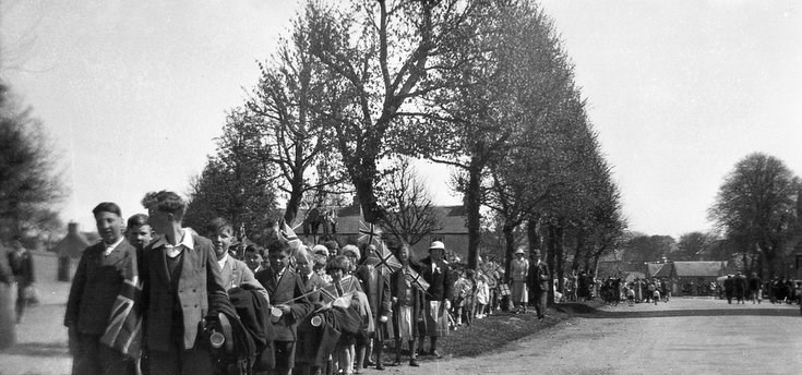 Coronation Celebration 1937 children at Cathedral Green