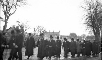 Procession of Dornoch dignitaries inThe Square