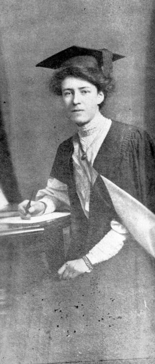 Josephine MacDonald in university gown