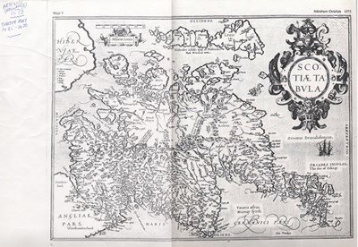Map of Scotland in landscape format