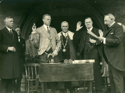 Taking of the Oath at  Freedom Ceremony 1928