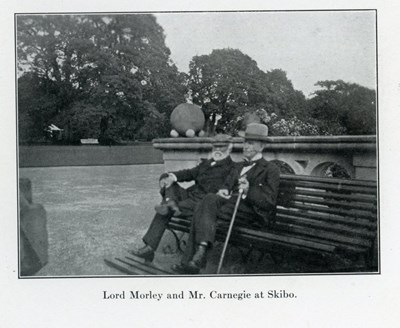 Lord Morley and Mr Carnegie at Skibo