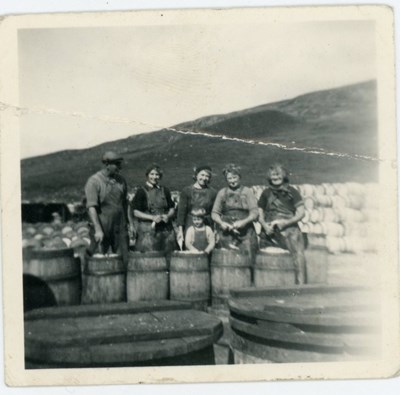 Packing herring barrels