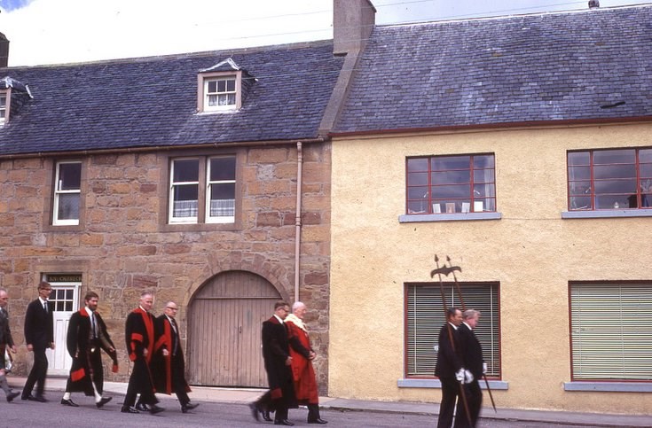 Procession nearing the end of the High Street
