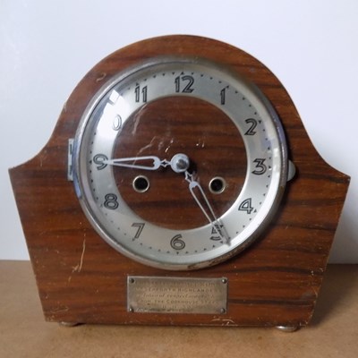 Domestic chiming clock of  typical 1930's design