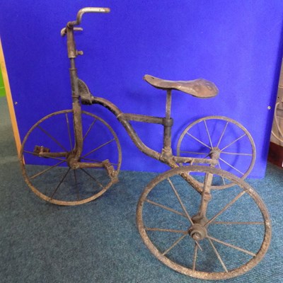 Child's metal tricycle