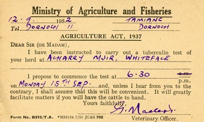 Ministry of Agriculture and Fisheries postcard