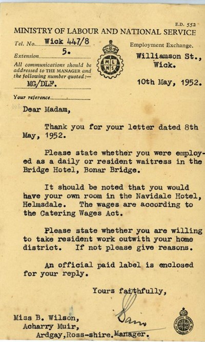 Official correspondence 1946 -52