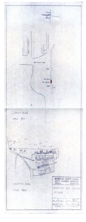 Sutherland Council Proposed Bus Shelters at Embo