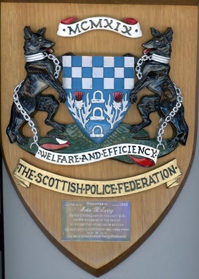 Police Federation retirement shield