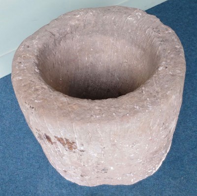 Large pot or pounder stone