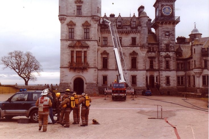 Fire Brigade training at Dunrobin -breathing apparatus