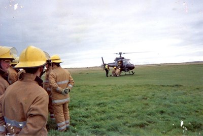 Training exercise at Dornoch Airfield