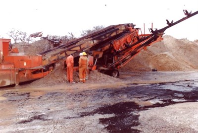 Fire damage to equipment at Pat Munro quarry