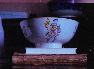 Photograph of a decorated porcelain bowl