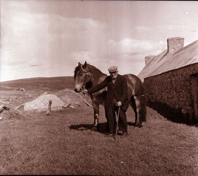 Crofter with his pony