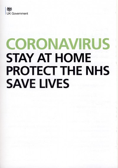 Government Coronavirus 'Stay at Home' leaflet