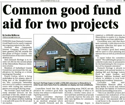 Common Good Fund aid for two projects