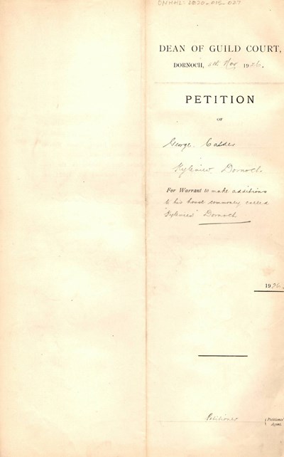 Petitions for additions to house