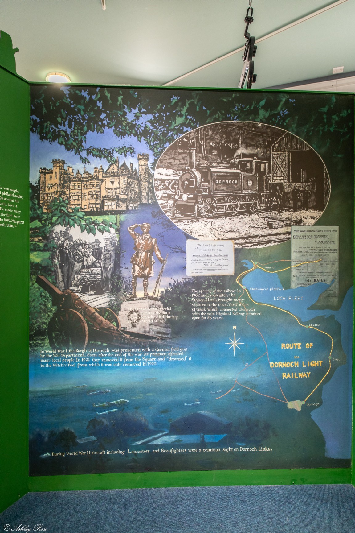 Display board - entrance alcove