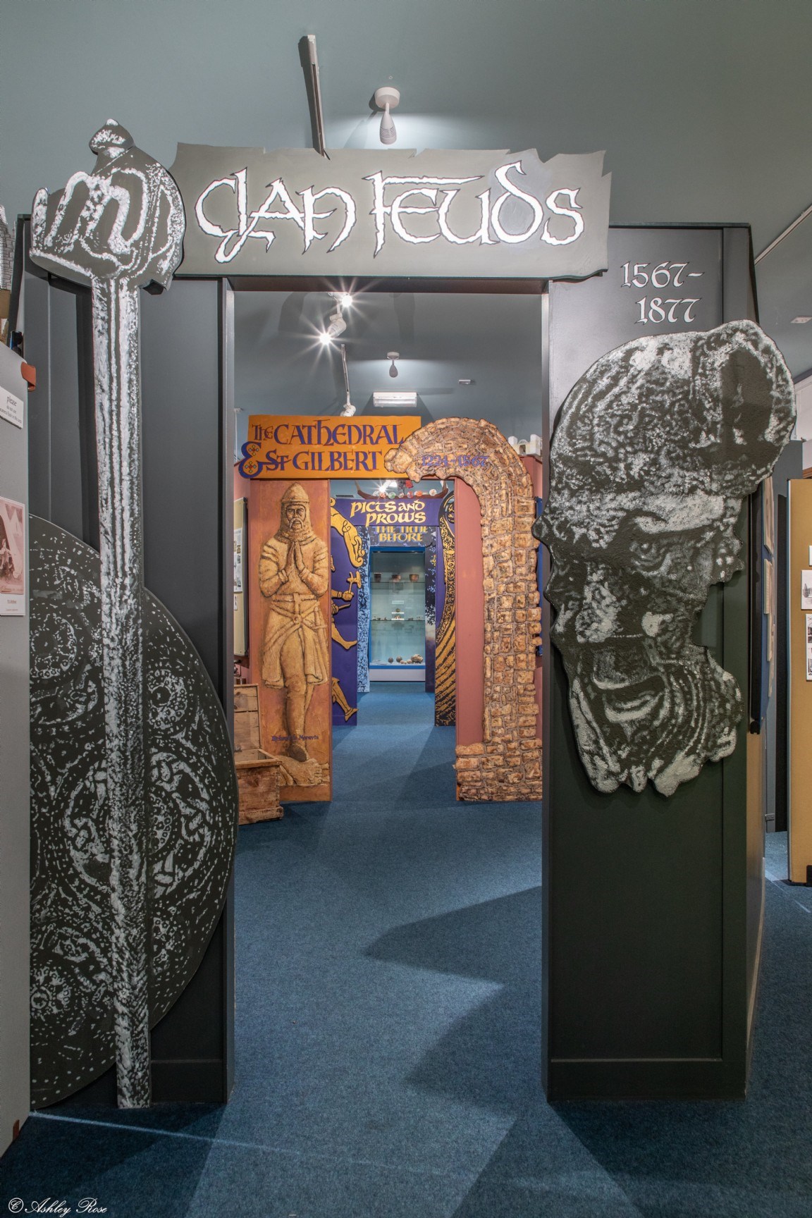 Display board - entrance to second alcove