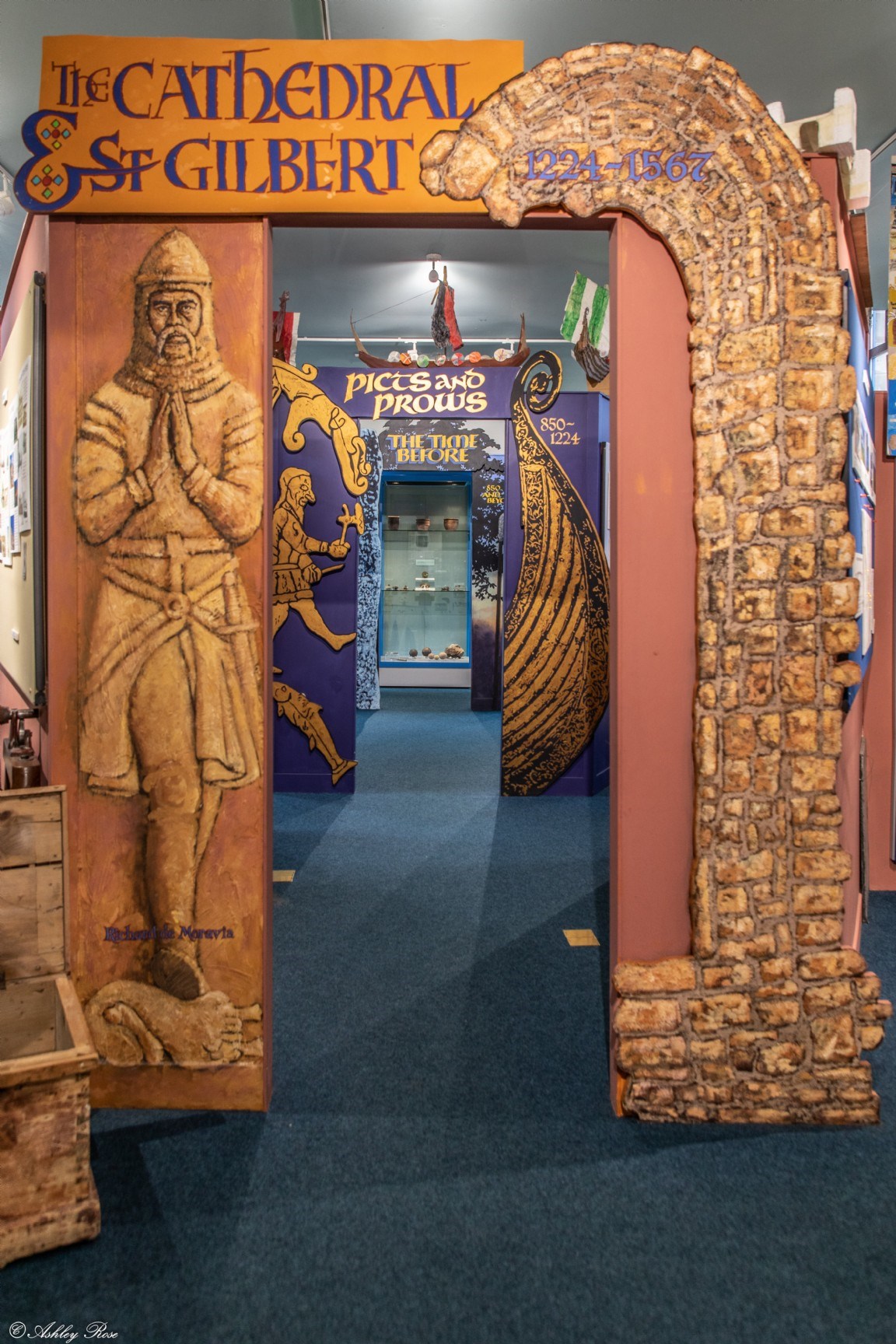 Display board - entrance to third alcove