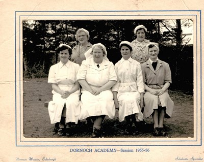 Dornoch Academy Canteen Staff 1955-56