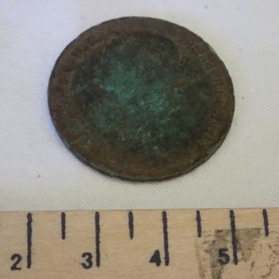 Victorian penny piece found at Dalnamain