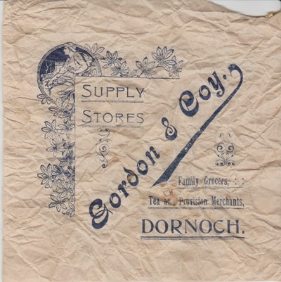 Paper bag from Gordon & Coy. Supply Stores