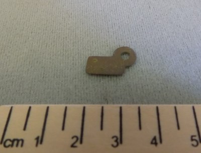 A small metal object from a chain