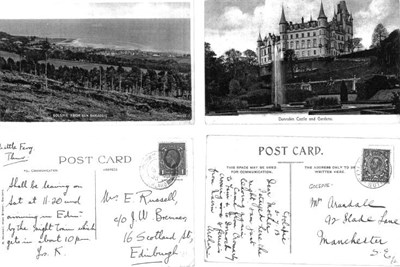 Two postcards of Golspie