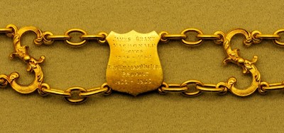 Dornoch Burgh Ceremonial Regalia -  1st engraved shield of Chain of Office